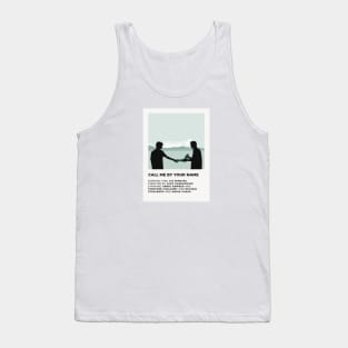 Call Me By Your Name Minimalist Poster Tank Top